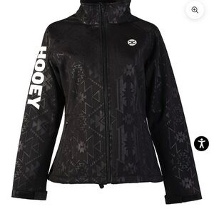 Hooey Girl’s Black Patterned Softshell Jacket